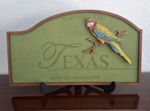 Texas welcome sign